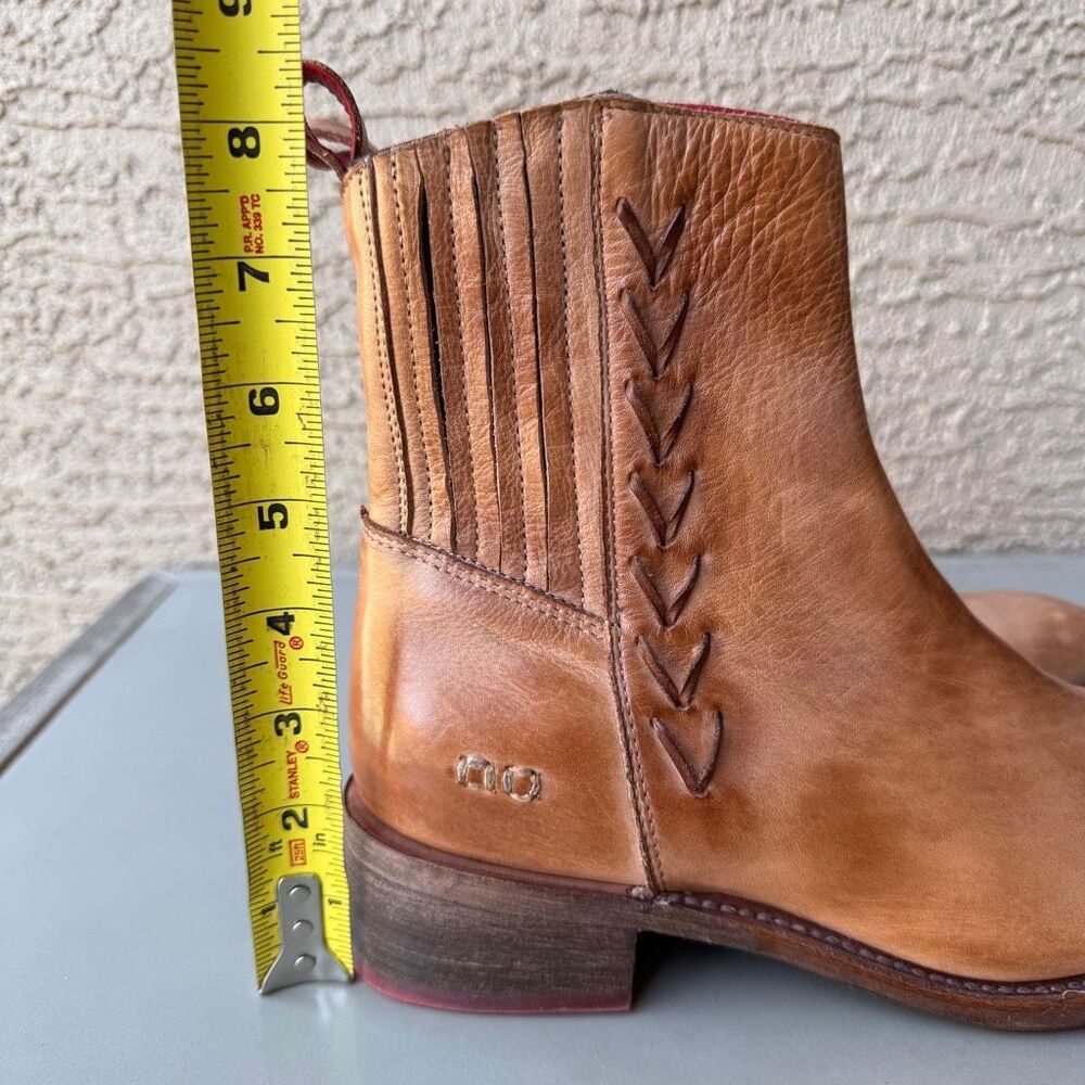 NEW Bed Stu Alina Boots Rustic Tan Leather Women 9.5 Cobbler Series Western Boho - Picture 15 of 16